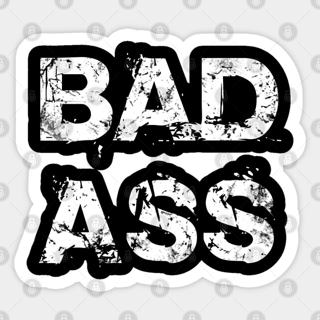 Grunge Badass Sticker by Scar